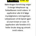 Viktig informasjon fra styret: Lekeplasser og fotballbane er stengt