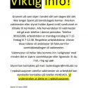 Viktig informasjon fra styret: Styre- og vaktmesterkontor er stengt
